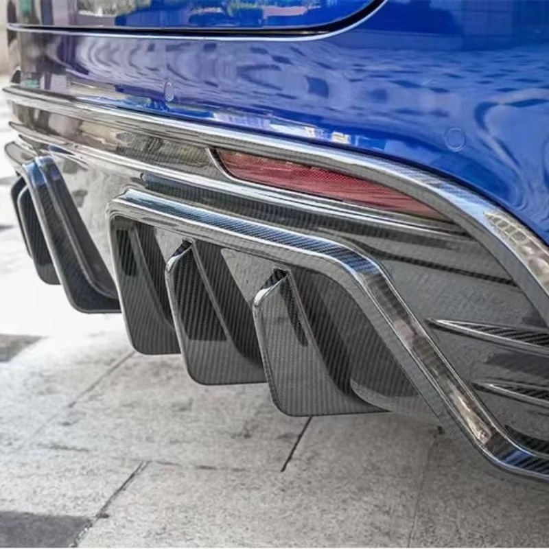 New Model Suitable for Model Y Upgraded Dry Carbon Fiber Small Surround Body Kit, Front and Rear Lip Side Skirts